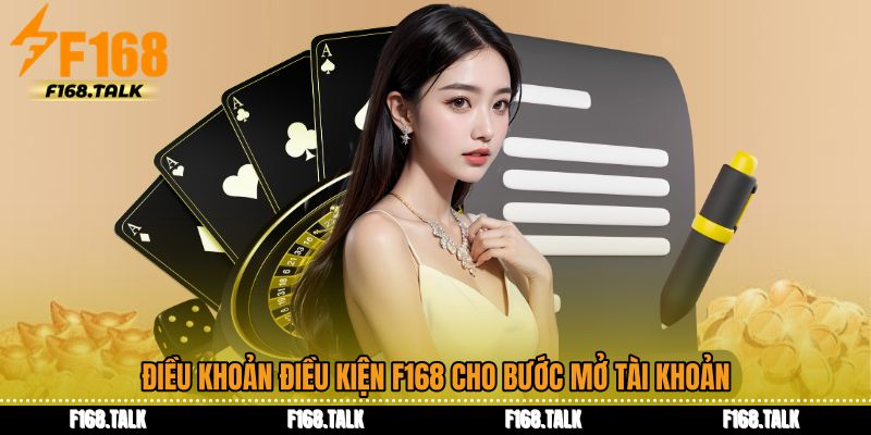 Điều khoản điều kiện F168 cho bước mở tài khoản